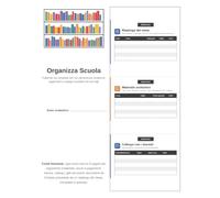 Organizza Scuola: Il Planner da Compilare per Non Dimenticare Scadenze, Pagamenti e Impegni Scolastici dei Tuoi Figli - Da Settembre a Giugno
