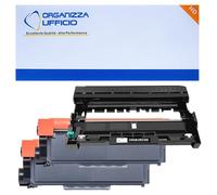 Organizza Ufficio 2 Toner TN2320 + 1 Drum DR2300 Compatibili per Brother HL-L2300D HL-2340DW HL-2360DN HL-2365DW DCP-L2500D DCP-L2520DW DCP-L2540DN MFC-L2700DW MFC-L2740DW DCP-L2560DW MFC-L2720DW