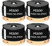 Organizza Ufficio AL-M200 ALM200 C13S050709 4 Toner Compatibili 2.500 Pagine Cad. con Epson Workforce AL-M200DW AL-M200DN AL-MX200 AL-MX200DNF AL-MX200DW AL-MX200DWF