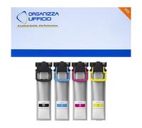 Organizza Ufficio T9451-T9454 Cartucce Compatibili per Epson T9451 T9452 T9453 T9454 per Epson Workforce Pro WF-C5210 WF-C5290 WF-C5710 WF-C5790 WF-C5210DWF WF-C5290DWF WF-C5710DWF WF-C5790DWF 4colori