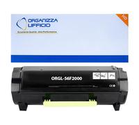 Organizza Ufficio Toner Compatibile 56F2000 6.000 Pagine per Lexmark MS321dn MS421dn MS421dw MX321adn MX321adw MX421ade MS521dn MS621dn MS622de MX521ade MX521de MX522adhe MX622ade MX622adhe