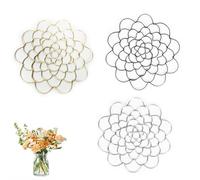 Organizzatore A Griglia Floreale, Organizzatore A Griglia Floreale in Acciaio Inossidabile da 4'/5"/6", Supporto for Composizioni Floreali for Vaso, for Vasi E Bouquet.(Mix,5 inch)