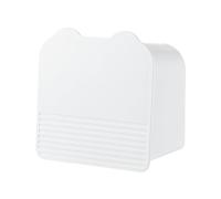 Organizzatore a Parete per Trucco e Prodotti femminili | Tap-box porta plitante con coperchio antipolvere assorbente, tamponi, igiene intima Bagno delle Donne, Elegante bianco, riferimento alla