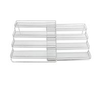 Organizzatore a rack a 4 livelli, scaffale di condimento regolabile per stagioni di stagionamento controsoffitto per il di riser del mobile per la dispensa a cucina Organizzazione