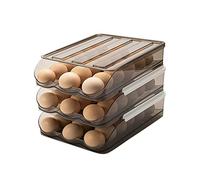 Organizzatore Alimenti Base Scatole automatiche, design scorrevole per un facile recupero, per la conservazione della freschezza del frigorifero domestico, conservazione multistrato (L, L)
