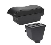 organizzatore auto Per Renault Per Clio 4 Box Bracciolo Auto Accessori Portaoggetti Posacenere Superficie Curva(B3 Black white 3USB)