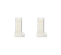 Organizzatore automatico dell'erogatore del cotone della famiglia per i, Set da 2 (bianco), 6.73inchx3.82inch, come descrizione