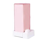 Organizzatore automatico di trucco di vanità dell'erogatore del tampone di cotone per i cuscinetti antipolvere grigio profondo, rosa, 17.1x9.7cm, come descrizione