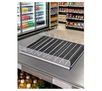 Organizzatore Bevande & Dispenser Automatico - Ripiano Scorrevole per Bottiglie 12-16,9 oz - Frigorifero e Armadio Regolabile(65 x 48 cm)