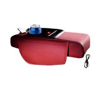 Organizzatore Bracciolo Auto - Pelle Con Portabicchieri E Scomparto Per Telefono - Organizzatore Console Centrale Con Copertura,Per Organizzare Carte Chiavi Bottiglie D'Acqua Per SUV RV Berlina