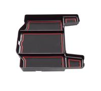 Organizzatore Bracciolo Scatola Portaoggetti Per Auto Accessori Interni Per Console Centrale Bracciolo Vassoio Portaoggetti Compatibile Con Dodge Per Ram 1500 2500 3500 2019-2026(Red)