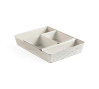Organizzatore cassetto Tatay Bohol - Set 5 cestini riciclati Sky White