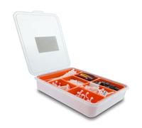 Organizzatore cavi DeLock 20768 kit 99 pezzi nylon plastica arancione trasparente