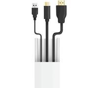 LogiLink Set canalina per cavi (67 pezzi) per installazione a parete, colore: Bianco