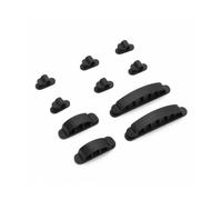 Organizzatore cavi Vultech CO-02 Nero 10 pezzi per scrivania