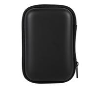 Organizzatore con cerniera e tasca a rete, custodia in EVA per auricolari con cavo USB e auricolari, esterno morbido al tatto, presa forte, custodia