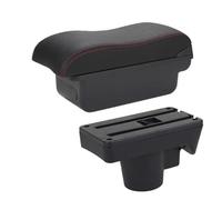 Organizzatore Console Centrale Auto Bracciolo Box Center Console Scatola Immagazzinaggio Parti Interne Per Opel Per Astra H 2006 2007 2008 2009 2010 2011(Black red NO USB)