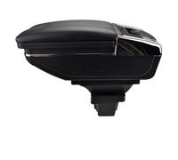 Organizzatore console centrale auto Bracciolo portaoggetti per console centrale auto per Chevrolet per Holden Trax per Tracker 2013-2017 Organizer portabicchieri posacenere(Black Thread)