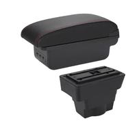 Organizzatore Console Centrale Per Opel Per Astra J 2012-2019 2020 Auto Bracciolo Box Center Console Scatola Di Immagazzinaggio Parti Interne(Black red 3USB)