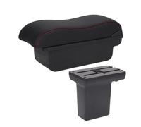 Organizzatore Console Centrale Per Opel Per Mokka 2025 Scatola Portaoggetti Per Console Centrale Per Bracciolo Auto(C1 Black red NO USB)