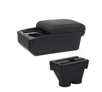 Organizzatore Console Centrale Per Peugeot 208 2012-2018 Auto Bracciolo Box Interno Console Scatola Di Immagazzinaggio Con Il Supporto Di Tazza(Black line)