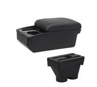 Organizzatore Console Centrale Per Peugeot 208 2012-2018 Auto Bracciolo Box Interno Console Scatola Di Immagazzinaggio Con Il Supporto Di Tazza(White line)