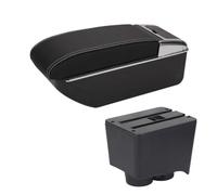 Organizzatore Console Centrale Per VW Per Polo 9N 2002 2003 2004 2005 2006 2007 2008 2009 Auto Bracciolo Box Center Console Scatola Di Immagazzinaggio(D3 Black white No USB)