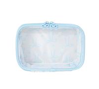 Organizzatore cosmetico del supporto di bellezza a forma di arco della trasparenza del PVC per l'accesso rapido della borsa di trucco della piega del PVC trasparente