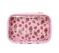 Organizzatore cosmetico del supporto di bellezza a forma di arco della trasparenza del PVC per l'accesso rapido della borsa di trucco della piega del PVC trasparente