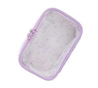 Organizzatore cosmetico del supporto di bellezza a forma di arco della trasparenza del PVC per l'accesso rapido della borsa di trucco della piega del PVC trasparente