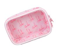 Organizzatore cosmetico del supporto di bellezza a forma di arco della trasparenza del PVC per l'accesso rapido della borsa di trucco della piega del PVC trasparente