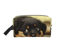 Organizzatore cosmetico di grande capacità, a forma di Rottweiler, per cani, cuccioli, animali domestici, piccolo, elegante, da viaggio, per donne