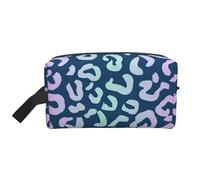 Organizzatore cosmetico di grande capacità, borsa da viaggio per il trucco da donna, con sfondo di animali, leopardo, ghepardo o giaguaro.