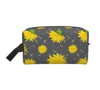 Organizzatore cosmetico di grande capacità, modello di fiore di tarassaco con motivo a cartoni animati, borsa da viaggio per il trucco da donna
