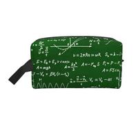 Organizzatore cosmetico di grande capacità per equazioni matematiche e formule, borsa da viaggio per il trucco da donna