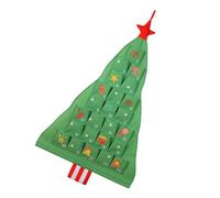 Organizzatore da appendere all'albero di Natale, in cotone e lino, con 24 tasche, multiuso, per festival, casa, scuola, feste, scuola, eventi