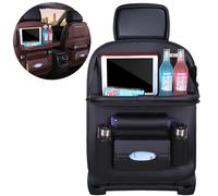 Organizzatore da auto per sedile con tavolino pieghevole - Nero