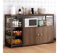 Organizzatore da cucina a 4 livelli, Utility Microwave, mensola da workstation, dimensioni soggiorno: 120 x 30 x 80 cm