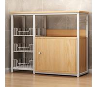 Organizzatore da cucina a 4 livelli, Utility Microwave, mensola da workstation, dimensioni soggiorno: 120 x 30 x 80 cm