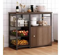 Organizzatore da cucina a 4 livelli, Utility Microwave, mensola da workstation, dimensioni soggiorno: 120 x 30 x 80 cm