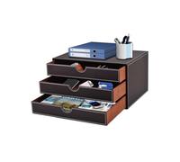 Organizzatore Da Scrivania In Similpelle, Organizer Per Documenti, Cassetto Multifunzionale Per Ufficio, Scatola Portaoggetti Per Carta A4, Documenti, Riviste E Libri