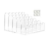 Organizzatore da scrivania Supporto verticale multifunzione per ufficio | Porta buste trasparente 5 scomparti per organizzare fatture, documenti, quaderni, lettere, cartelle