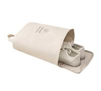 Organizzatore da viaggio per scarpe - Cordino di serraggio impermeabile, tasca in corda portatile, supporto per stivali con cerniera | Borse per scarpe da imballaggio pratiche da uomo E, beige, Fare