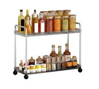 Organizzatore del contatore del bagno, 19.17x7.28x15.94 pollici bottiglia olio per il design salvaio per lo spazio per il bagno e costruzione robusta, coordinatore tavolo con uso multiplo per