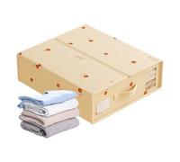 Organizzatore del foglio, 14.96x12.6x4.53 pollici di spazio per biancheria da letto per grande capacità e design robusto, contenitori trasparenti con manici, per camera da letto, armadio, sottobosco,