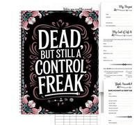Organizzatore del planner di morte - Articolo di addio eccentrico, Adio per il tracker di arrivederci | Notebook Organizer Last Wishes, Testamento di completamento del Testamento, record di compagni d