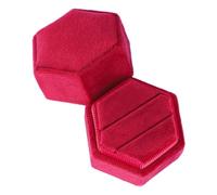 Organizzatore del porta di - Velvet della scatola ad anello di fidanzamento | Design geometric Design Box for Men Women Girls, ideale per proposta, viaggio, Natale, registro del matrimonio
