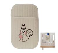 Organizzatore del presepe - Borsa di stoccaggio del letto per bambini in cotone con tasche laterali impiccati per pannolini, bottiglie, bavaglini, ciuccioli, organizzazione per la scuola materna per b