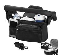 Organizzatore del sacchetto di innesto - Borsa per passeggino di grande capacità, borsa di fissaggio per innesto | borsa accessorio al fregio con più tasche, perfetta per riporre bottiglie e pannolini