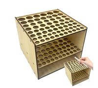 Organizzatore del supporto del pennello - Rack per pennelli da scrivania, porta strumenti artistici | sezioni staccabili per uso su misura, fessure ventilate per asciugatura rapida, fondo